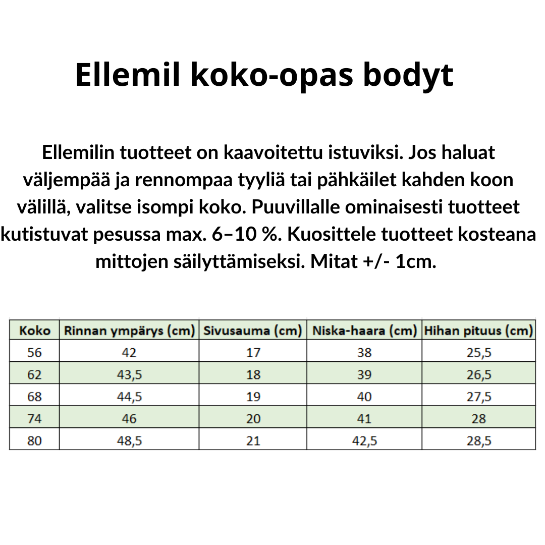 ELLEMIL Piparelle Body, kaura